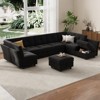 Sectional Couch Modular Sofa, U Shaped Convertible Deep Seat Sofa with Storage and Ottoman, Living Room and Bedroom Couch - 4 of 4