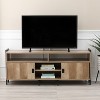 LuxenHome Light Oak Finish TV Stand for TVs Up To 60-Inch Brown - 2 of 4