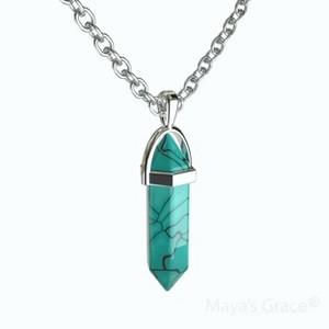 Maya's Grace Gem Stone Quartz Pendant Natural Crystal Necklaces for Women, Girls - 1 of 4