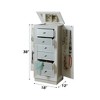 Gulches Talor White Finish Jewelry Armoire: Elegant Storage Solution for Your Precious Accessories - 3 of 4