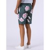 INSPIRE CHIC Men's Flat Front Button Down Zipper Business Floral Printed Shorts - 3 of 4