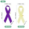 Unique Bargains Satin Awareness Ribbons with Safety Pins 200 Pcs - 3 of 4