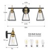 KAISITE 2-Light Metallic Industrial Bathroom Vanity Light  Modern Gold Fixture for Bathroom, Bedroom, and Living Room - 2 of 4
