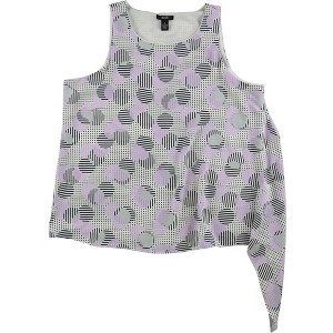Alfani Womens Abstract Print Sleeveless Blouse Top - 1 of 1