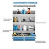 Dual Aluminum Helmet Storage Cabinet - Wall-Mounted Organizer for Trailer, Garage & Shop - 3 of 4
