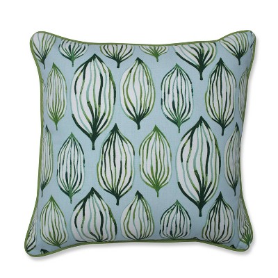 Tropical Leaf Verte Throw Pillow - Pillow Perfect