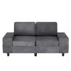 Uptiot Modern Style Indoor Loveseat With Side Pockets - 3 of 4