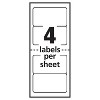 Avery Mini Sheets Address Labels 2 x 4 White 100/Pack 2163 - 4 of 4