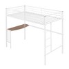 ALEXOUN Loft Bed with Desk,Metal Frame & Guardrails Space-Saving Furniture for Dorm Rooms for Bedroom,Apartment, - 4 of 4