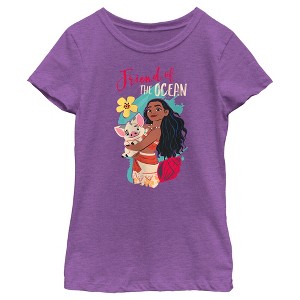 Girl's Moana Friend of the Ocean T-Shirt - 1 of 4