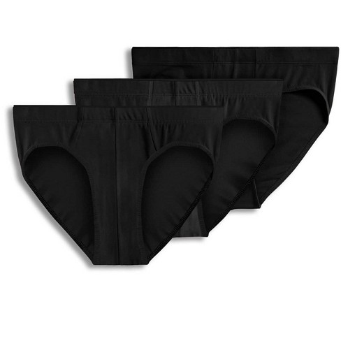 Jockey Men's Underwear Elance Poco Brief - 6 Pack, Black, M at