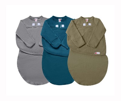 embe 0-3mo Long Sleeve Swaddle Sack, Convertible, Arms-In/Arms-Out, Legs-In/Legs-Out, 3-Pack
