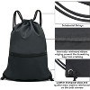 Drawstring Backpack, Lightweight Sports Gym Sack for Men & Women, Durable Cinch Snackpack for Beach - 4 of 4