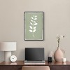 Art Remedy Linen Leaf Screen Minimalistic Botanical and Floral Art Prints Framed - 2 of 4