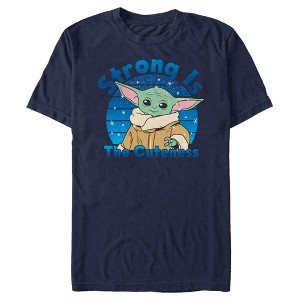 Men's Star Wars The Mandalorian The Child Strong is the Cuteness T-Shirt - 1 of 4