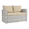 ELJGET 4 Piece Patio Furniture Set Outdoor Wicker Conversation Sets All Weather PE Rattan Sectional Sofa Set with Cushions & Coffee Table - 3 of 4