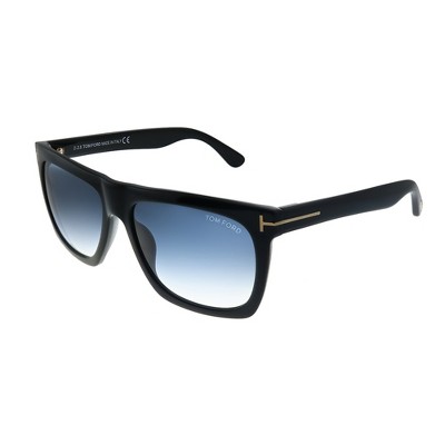 Tom Ford Morgan TF 513 01W Unisex Rectangle Sunglasses Black 57mm