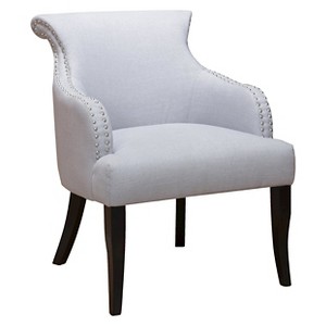 Filmore Fabric Arm Chair Light Gray - Christopher Knight Home
