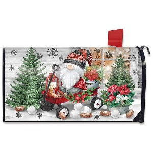 Wagon Gnome Winter Mailbox Cover  - Standard Size - Briarwood Lane - 1 of 3