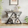 GustoWave Industrial 3-Tier Console Table with Metal Frame, Sofa Table with Storage Shelf for Entryway, Hallway, or Living Room - 2 of 4