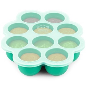 Prep Silicone Baby Food Freezer Tray with Clip-on Lid, 2oz x 10 Silicone Freezer Molds, BPA-Free Baby Food Storage - 1 of 4
