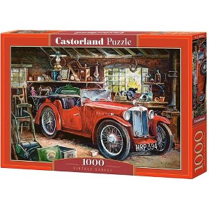 1000 Piece Jigsaw Puzzle, Vintage Garage, automobile, Classic car, Adult Puzzle, Castorland C-104574-2 - 1 of 4