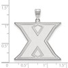 Black Bow Jewelry 14k White Gold Xavier Musketeers NCAA Extra Large Pendant - 2 of 3