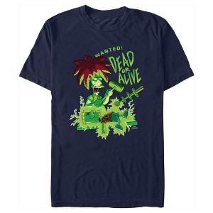 Men's The Simpsons Bart and Sideshow Bob Wanted! Dead or Alive T-Shirt - 1 of 4