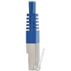 Tripp Lite Cat5e 350 MHz Molded Shielded STP Patch Cable (RJ45 M/M), Blue, 3 ft. (N105003BL) - 2 of 4