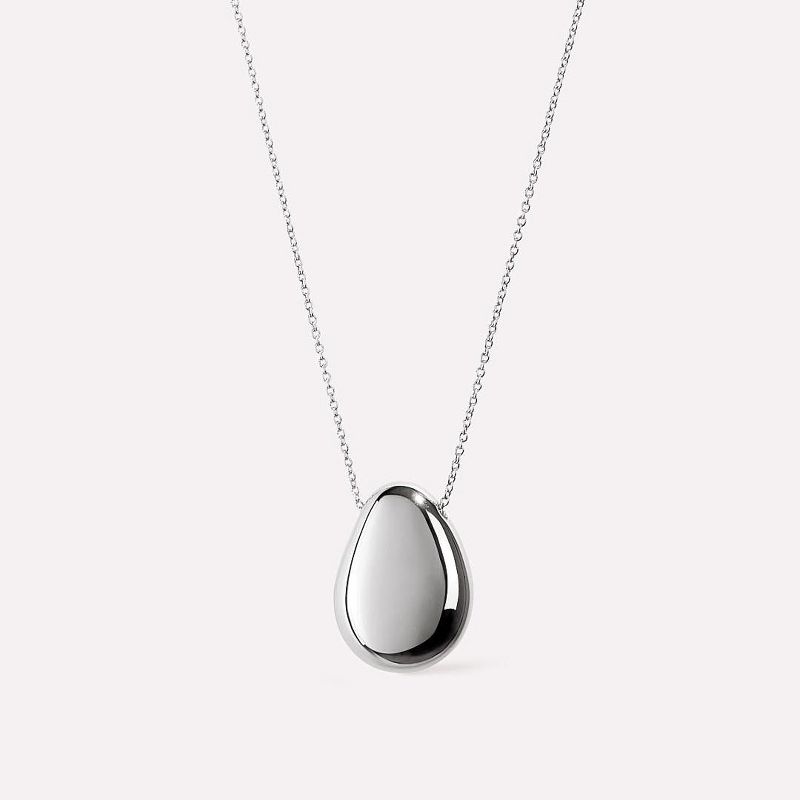 Ana Luisa - Silver Pendant Necklace  - Pebble Silver, 1 of 6