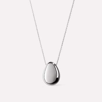 Ana Luisa - Silver Pendant Necklace  - Pebble Silver