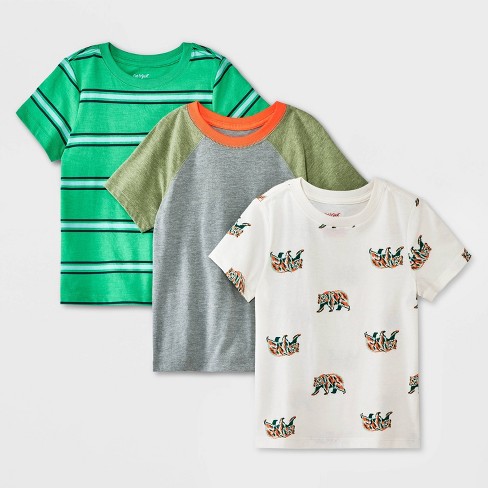 Toddler Boys 3pk Short Sleeve T shirt Cat Jack Target