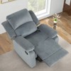 Bestier Oversized Recliner Chair for Adults, Manual Glider Chair for Nursery, Reclining Single Sofa Chair for Living Room, Upholstered Armchair - 2 of 4