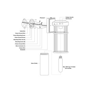 VAXCEL Crestline Aluminum 1 Light LED Compatible Dusk to Dawn Black Transitional Outdoor Wall Lantern Clear Glass - 1 of 4