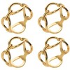 C&F Home Gold Chain Link Napkin Ring, Set of 4 - 2 of 4