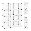 SONGMICS DIY Cube Storage Organizer Shelf Cabinet Bookshelf Bookcase - 4 of 4