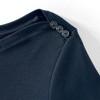Lands' End Women's Supima Cotton Elbow Sleeve Boatneck Button Shoulder Tee - 4 of 4