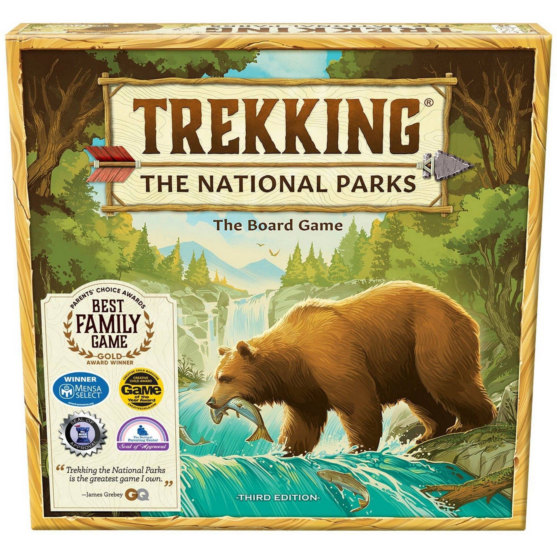 Trekking The National Parks Family Board Game: Geography Educational Playtime 30-45 Min, 1-5 Players