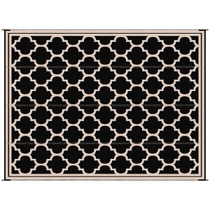Aghana Digitals Reversible Waterproof Outdoor Rug - Foldable, Durable Polypropylene with Stake - 1 of 4