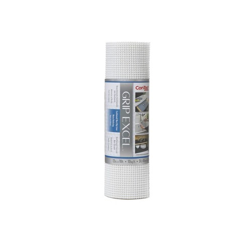 Con-tact Brand Grip Excel Grip Non-adhesive Shelf Liner- White (12