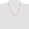 Black Bow Jewelry 2.25mm, 14k Yellow Gold, Flat Figaro Chain Necklace - 2 of 4