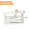 Costway Modern TV Stand TV Console Cabinet w/ 3 Open Compartments Media Console Center for TVs up to 55 Inches - 4 of 4