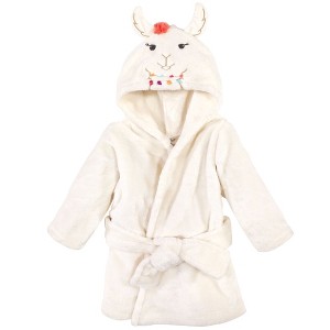 Little Treasure Baby Girl Plush Bathrobe, Llama, 0-9 Months - 1 of 1