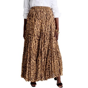 Jessica London Flowing Crinkled Maxi Skirt - 1 of 4