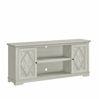 Off White 70" Farmhouse TV Stand with Cabinets