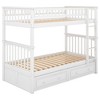 YOOCOZZ Separatable Bunk Bed with Fence Guardrails and Two Drawers - 4 of 4