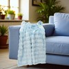 Unique Bargains Blanket Solid Color Bubble Fleece Polyester 28"x39" - 4 of 4