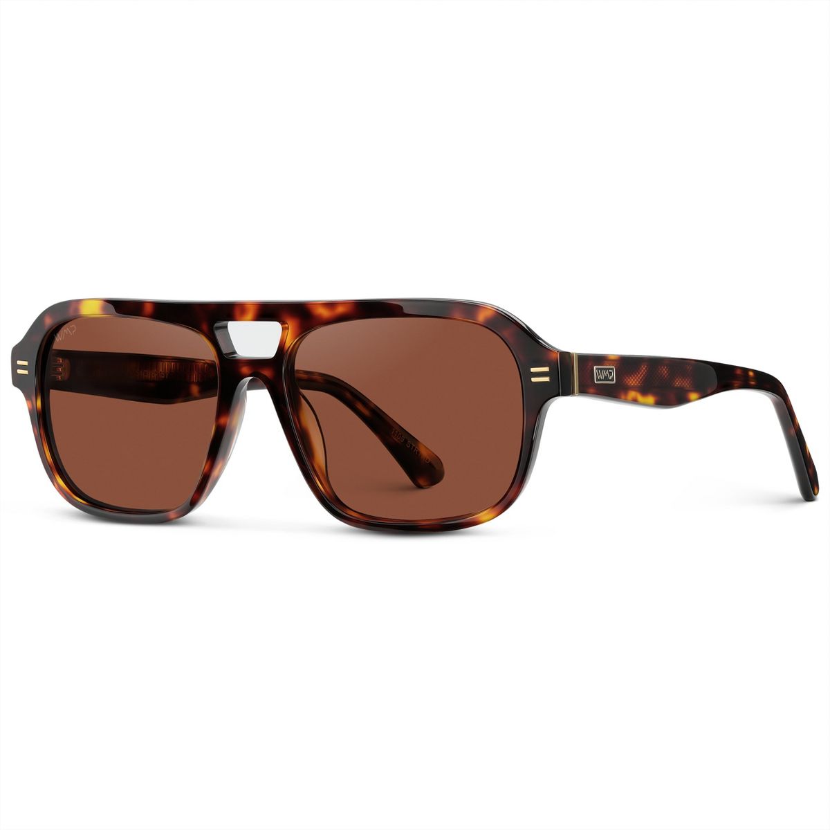 WMP Eyewear Womens Polarized Sleek Double Bridge Aviator Sunglasses - thumbnail 6