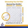 Filter King 22x26x1 Air Filter | 4-PACK | MERV 13 HVAC Pleated A/C Furnace Filters | MADE IN USA | Actual Size: 21.5 x 25.5 x .75" - 2 of 4