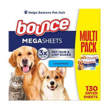 Bounce Pet Free Sheets - Unscented - 130ct